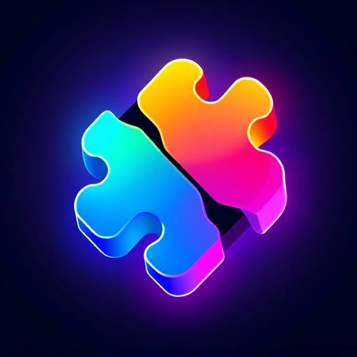 AI-generated colorful booster icon for a puzzle game, featuring glowing effects and distinct shape